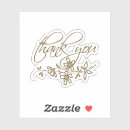 Pegatina Gracias por cortesía