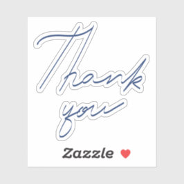 Pegatina Gracias por escribir a mano