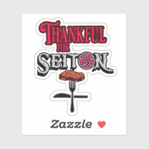 Pegatina Gracias por Seitan