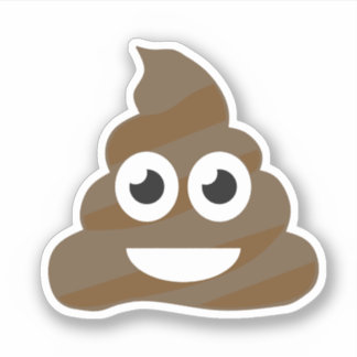 Pegatina Graciosa Emoji de Cute Poop