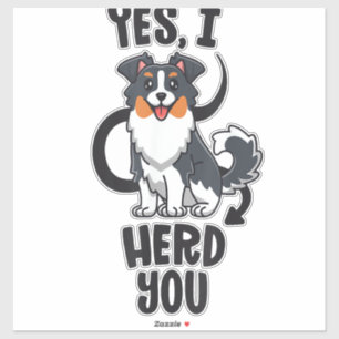 Pegatina Graciosa Pastora Australiana Regalos Aussie Sí I H