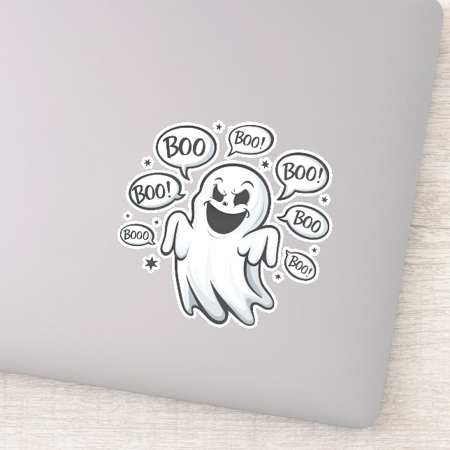 Pegatina Gracioso Boo Ghost (Detalle)
