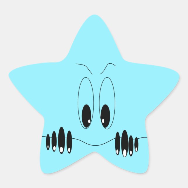 Pegatina gracioso con ojos curiosos - Personalizab (Anverso)