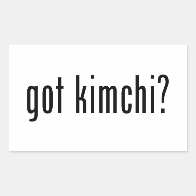 Pegatina gracioso de "tienes kimchi?" (Anverso)