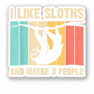 Pegatina Gracioso Diseño De Sloth Sloth Hombres Mujeres Niñ