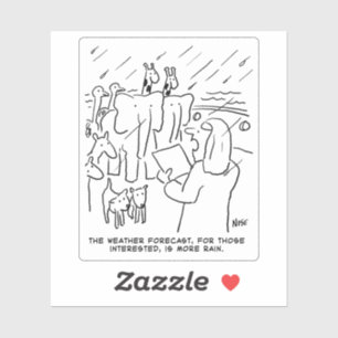 Pegatina Gracioso estudio de la Biblia o historia bíblica 