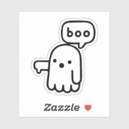 Pegatina ¡Gracioso Fantasma De La Desaprobación!