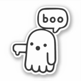 Pegatina ¡Gracioso Fantasma De La Desaprobación!