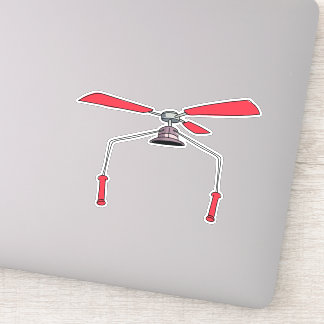 Pegatina Gracioso Gorra Gadget Helicopter.