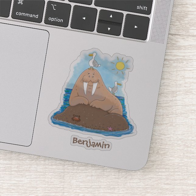 Pegatina Gracioso ilustracion personalizado de moras felice (Detalle)