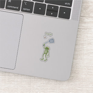Pegatina Gracioso personalizado de la mosca de la sartén ve