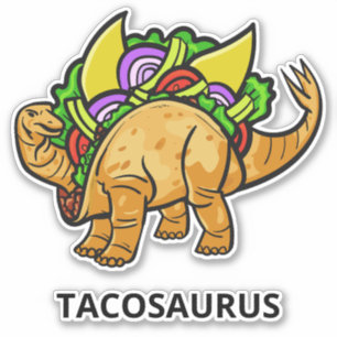 Pegatina Gracioso texto personalizado TACOSAURUS