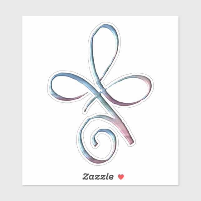 Pegatina Gradient Unconditional Love (Hoja)