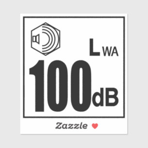 Pegatina Grados de ruido