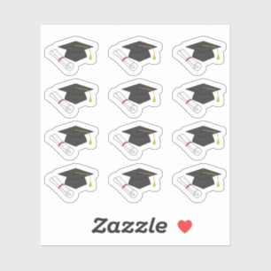 Pegatina Graduación Caps College Ceremonia Bujo Planner