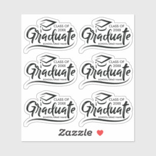 Pegatina Graduación de grado de Personalizado del año 20X