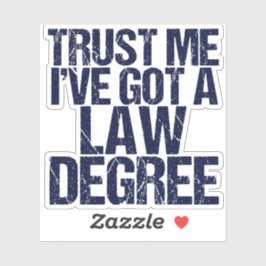 Pegatina Graduación divertida en la Facultad de Derecho Cit