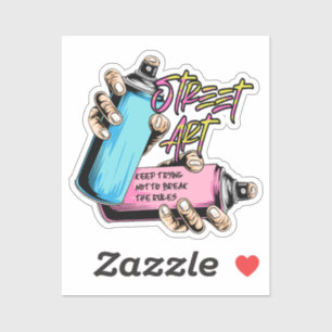 Pegatina Graffiti de arte callejero urbano