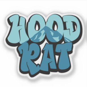 Pegatina Graffiti de Hood Rat Monte Hood Oregon