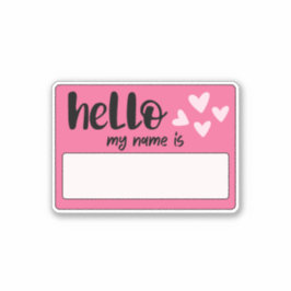 Pegatina Graffiti Hola mi nombre