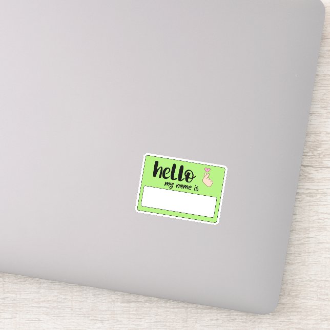 Pegatina Graffiti Hola mi nombre (Detalle)