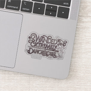 Pegatina Gráfica Con Marea Y Extremadamente Peligroso - Bl