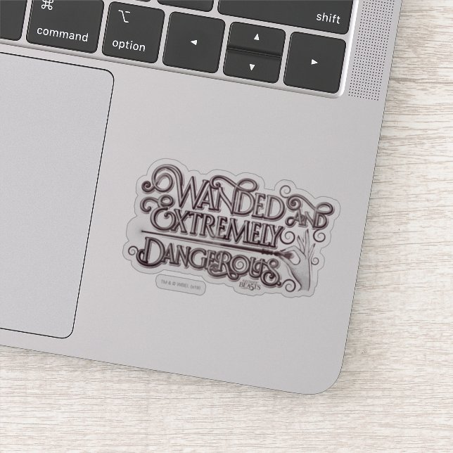 Pegatina Gráfica Con Marea Y Extremadamente Peligroso - Bla (Detalle)