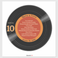 Gráfica de asientos de 12" del álbum de grabación