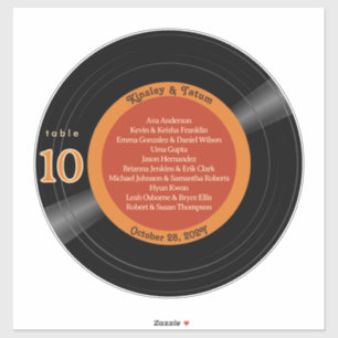 Pegatina Gráfica de asientos de 12" del álbum de grabación 