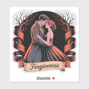 Pegatina Gráfica de la Fantasía Romance del Perdón