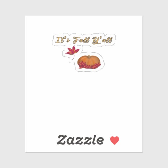 Pegatina Gráfica única en otoño (Hoja)