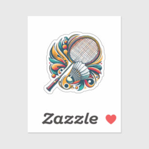Pegatina Gráfico de Badminton