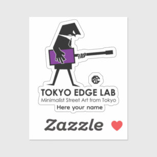 Pegatina Gráfico de Bajista Urbano Moderno - Tokyo Edge Lab