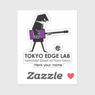 Pegatina Gráfico de Bajista Urbano Moderno - Tokyo Edge Lab