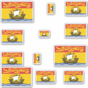 Pegatina Gráfico de Banderas de Nueva Brunswick