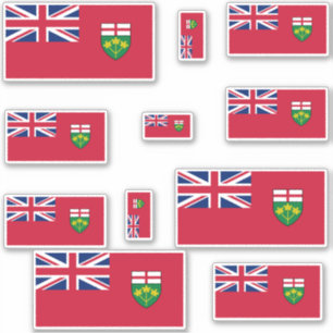 Pegatina Gráfico de Banderas de Ontario