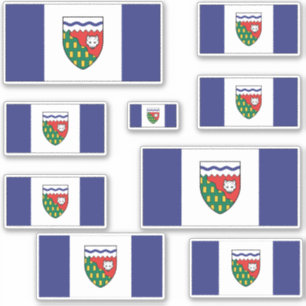 Pegatina Gráfico de Banderas de Territorios del Noroeste