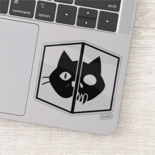 Pegatina Gráfico de Gato Schrödinger