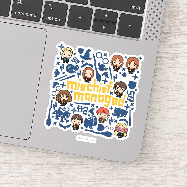 Pegatina Gráfico de personalizado "MISCHIEF MANAGED™" (Detalle)