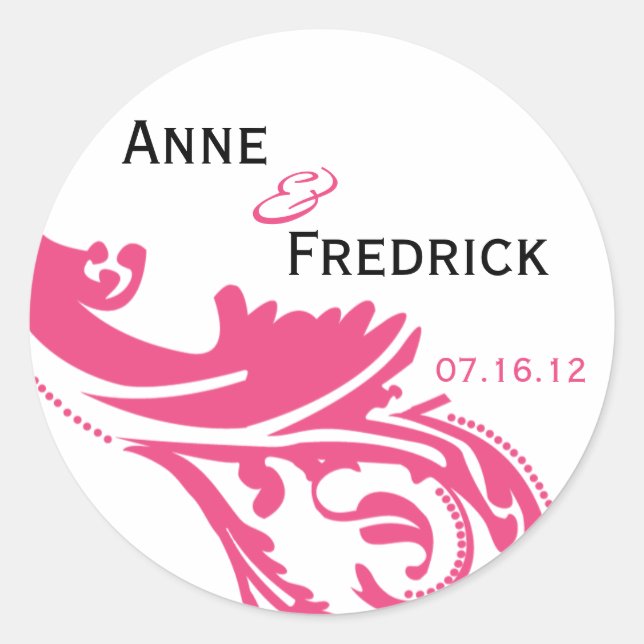 Pegatina gráfico de W&HP Bride & Groom (Anverso)