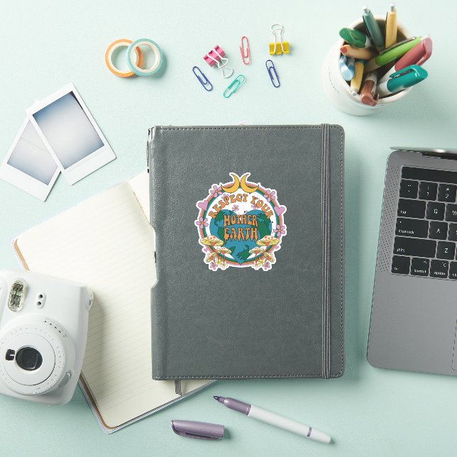 Pegatina Gráfico retro madre tierra de 70 (Funda para iPad)