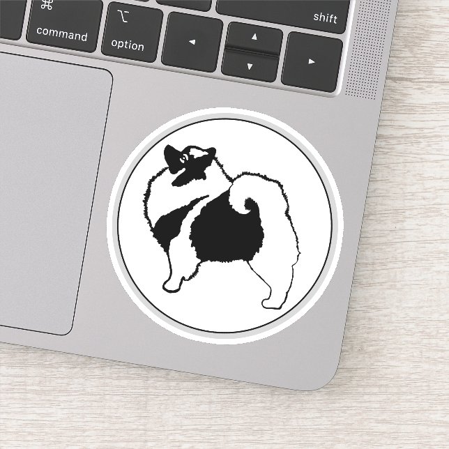 Pegatina Gráficos de Keeshond - Arte de perro original lind (Detalle)