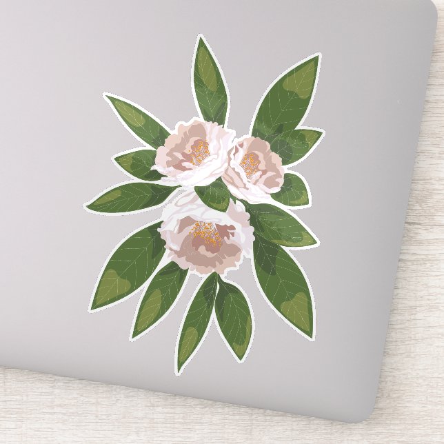 Pegatina Gran Bloom Camellia Charm (Detalle)