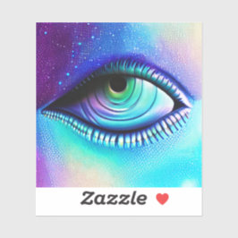 Pegatina Gran creepsia de ojos azules