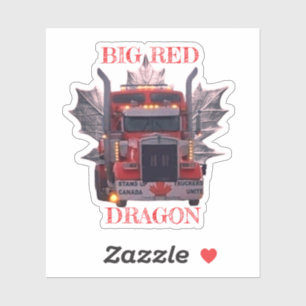 PEGATINA GRAN DRAGÓN ROJO