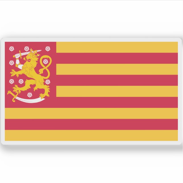 Pegatina Gran Ducado de Finlandia (por sueco-hablantes) (Anverso)