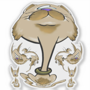 Pegatina Gran familia de gatos