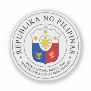 Pegatina Gran foca de la República de Filipinas