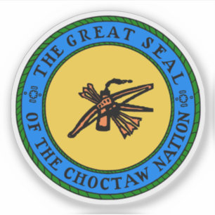 Pegatina Gran foca de los Choctaw, Estados Unidos