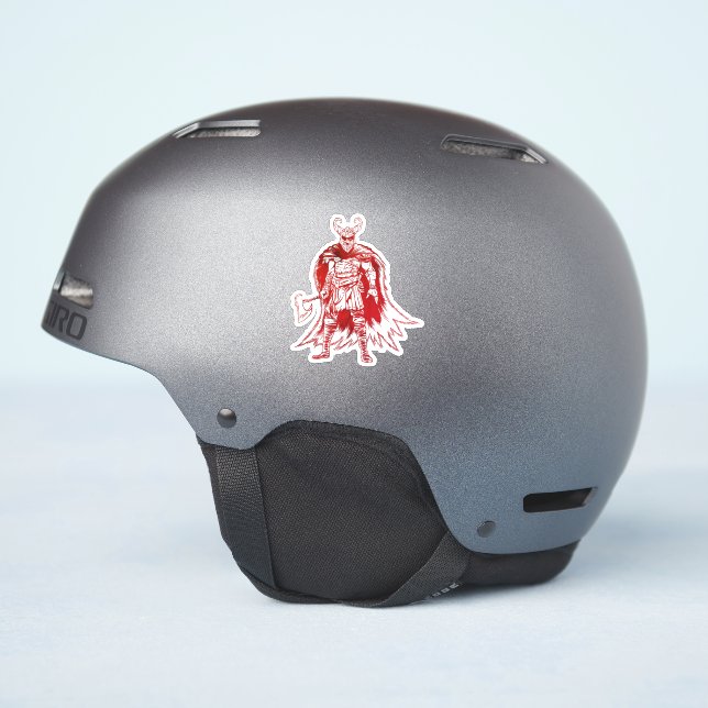 Pegatina Gran guerrero vikingo  (Lado del casco)